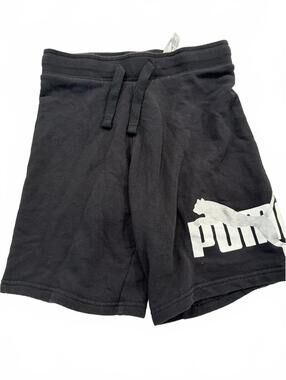 Puma Boys Black Fleece Shorts M